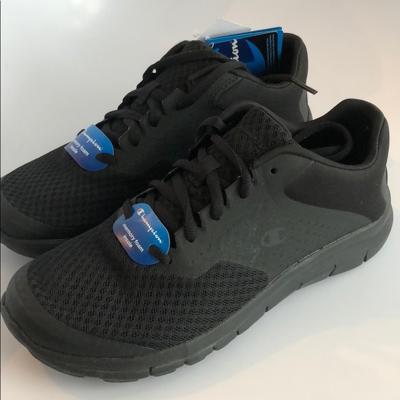 all black champion sneakers